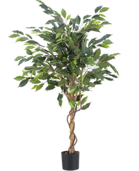 Pianta Artificiale Ficus Verde 120 cm