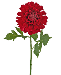 Fiore artificiale Dahlia 50 cm rosso