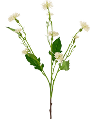 Fiore artificiale Margherita Spray 54 cm bianco a raggiera