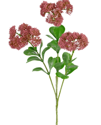Ramo artificiale Sedum 56 cm rosa