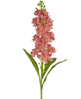 Il fiore artificiale Violier rosa da 78 cm è un fiore artificiale rosa con fiori multipli e foglie verdi, presentato su uno sfondo bianco.