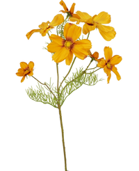 Fiore artificiale Cosmos 74 cm arancione