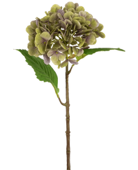 Ortensie artificiali Deluxe 55 cm verde/viola