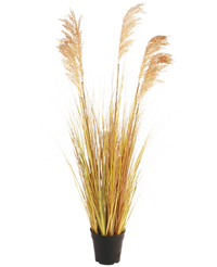 Pianta d'erba artificiale Sorgo 110 cm ignifuga