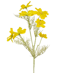Fiore artificiale Cosmos 74 cm giallo