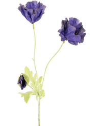 Fiore artificiale Papavero 73 cm viola