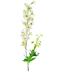Fiore artificiale Delphinium 79 cm bianco