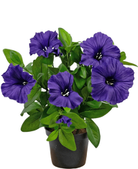 Pianta Artificiale di Petunia 25 cm viola