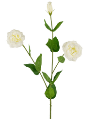 Eustoma artificiale Real Touch Bianco 72cm