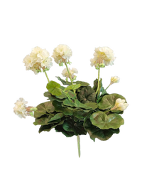 Gerani finti 40 cm bianco