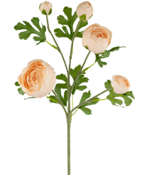 Ramo artificiale Ranunculus x5 Real Touch rosa 62 cm