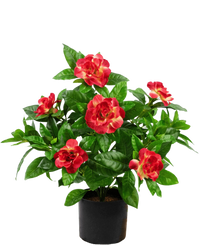 Fiore artificiale Gardenia 39 cm fucsia