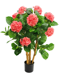 Ortensie artificiali 85 cm rosa